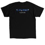 Rap J Tee, a Black Classic Unisex Tee (back-view)