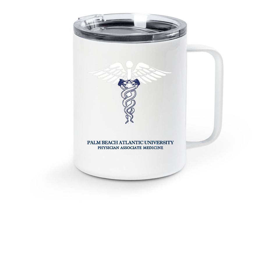 Sailfish run on caffeine, a White Stainless Steel Travel Mug