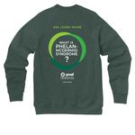 Phelan-McDermid Syndrome Awareness Day 2026, a Heather Forest Premium Raglan Crewneck Sweatshirt (back-view)