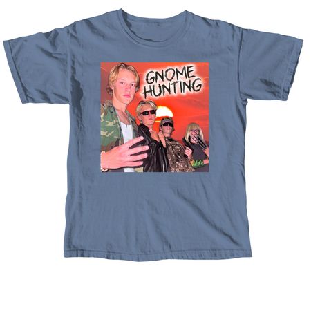 Gnome Hunters, a Blue Jean Comfort Colors Unisex Tee