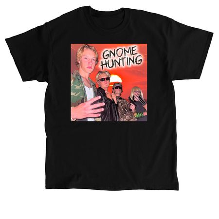 Gnome Hunters, a Black Classic Unisex Tee