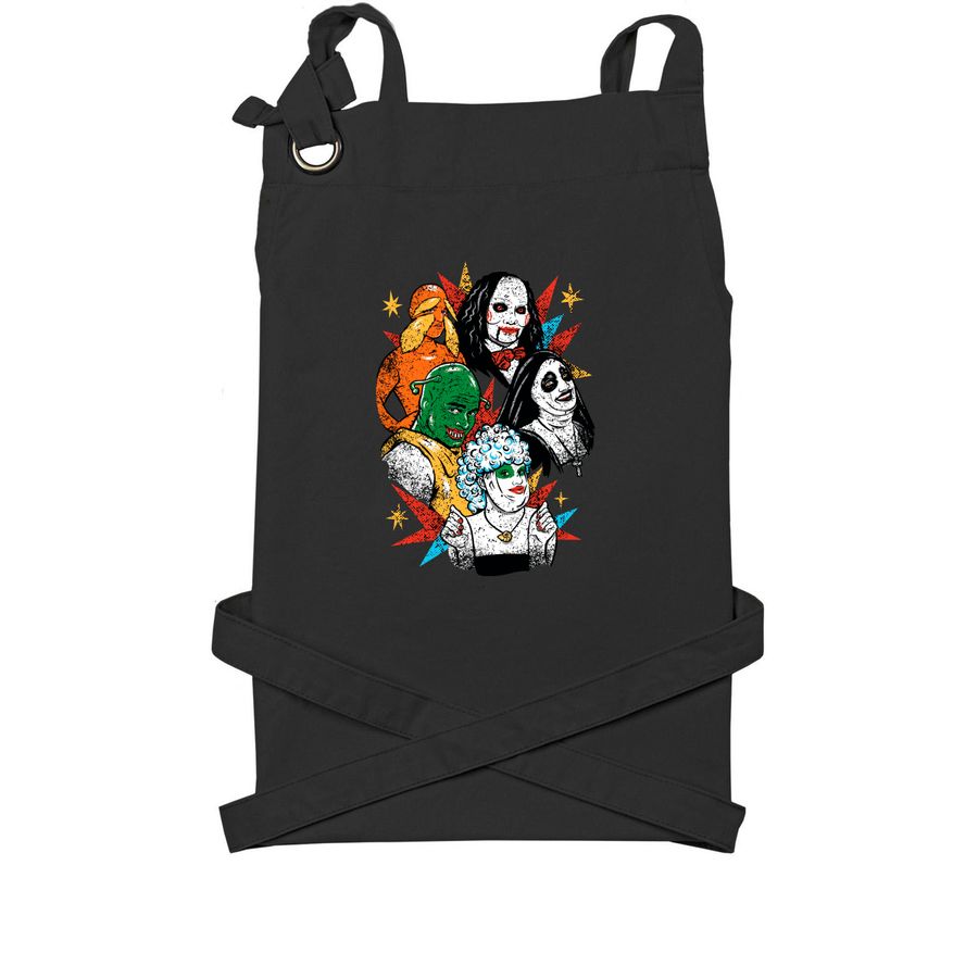 Beautiful creatures aprons!, a Black Cotton Canvas Pocket Apron