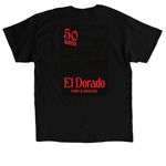 EL Dorado Fire & Rescue 50th Anniversary, a Black Classic Unisex Tee (back-view)