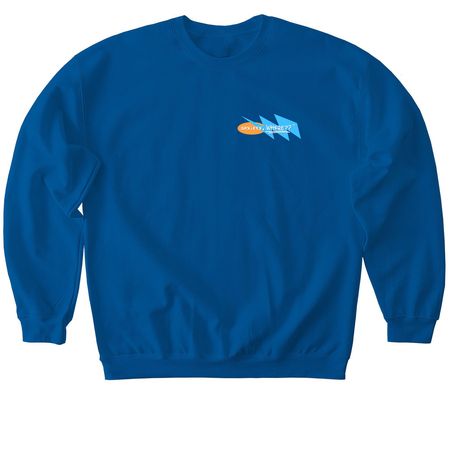 WORRIERS (Back), a Royal Softstyle Crewneck Sweatshirt
