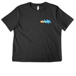 WORRIERS (Back), a Dark Grey Women's Heavyweight Tee (back-view)
