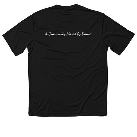 Dri-Fit Company Wear, a Black Classic Performance Tee (back-view)