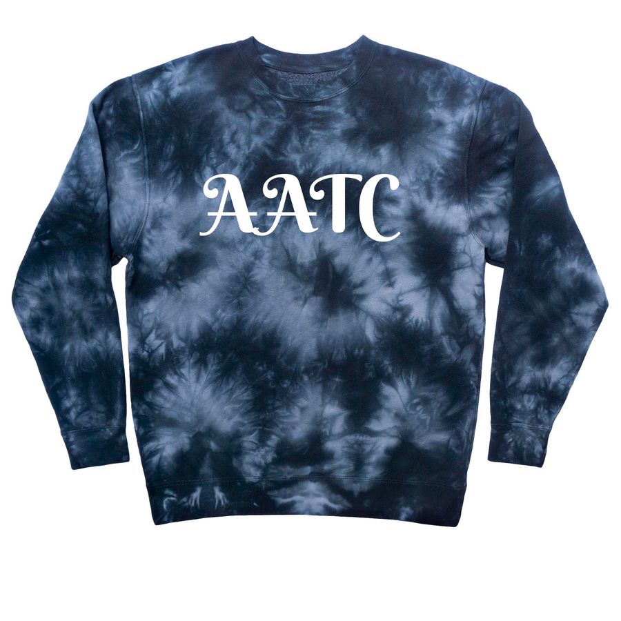 AATC Tie Dye, a Black Tie Dye Crewneck Sweatshirt