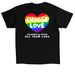 "Choose Love" Heart, a Black Classic Unisex Tee (back-view)