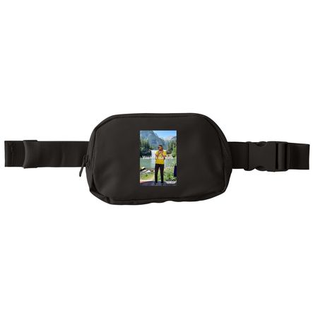 Wu seh na weh, a Deep Black Matte Hip Pack
