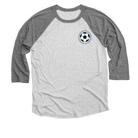Team Pet, a Premium Heather and Heather White 3/4 Sleeve Baseball Tee