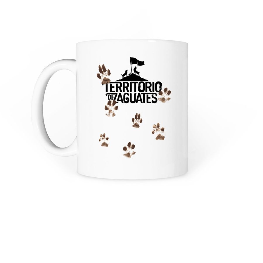 Territorio de Zaguates Mugs, a White Coffee Mug (back-view)