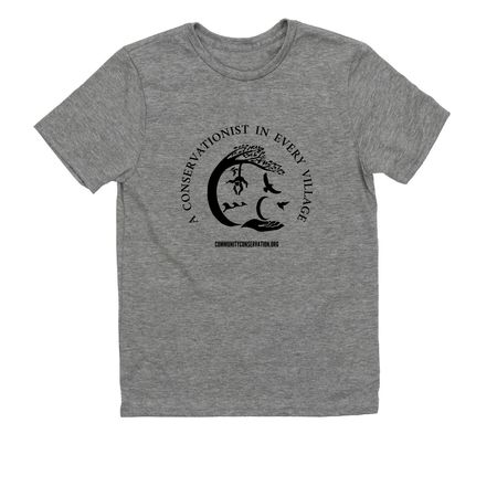 A Conservationist in Every Village&nbsp;, a Aluminum Grey Allmade Youth Eco Triblend Tee