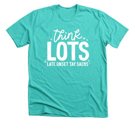 thinkLOTS, a Heather Sea Green Premium Unisex Tee