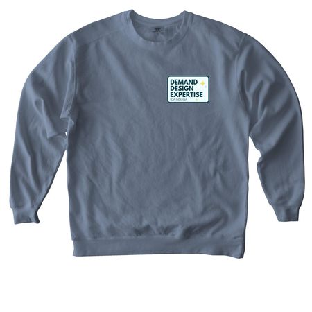 IIDA IN Demand Design Expertise!, a Blue Jean Comfort Colors Crewneck Sweatshirt