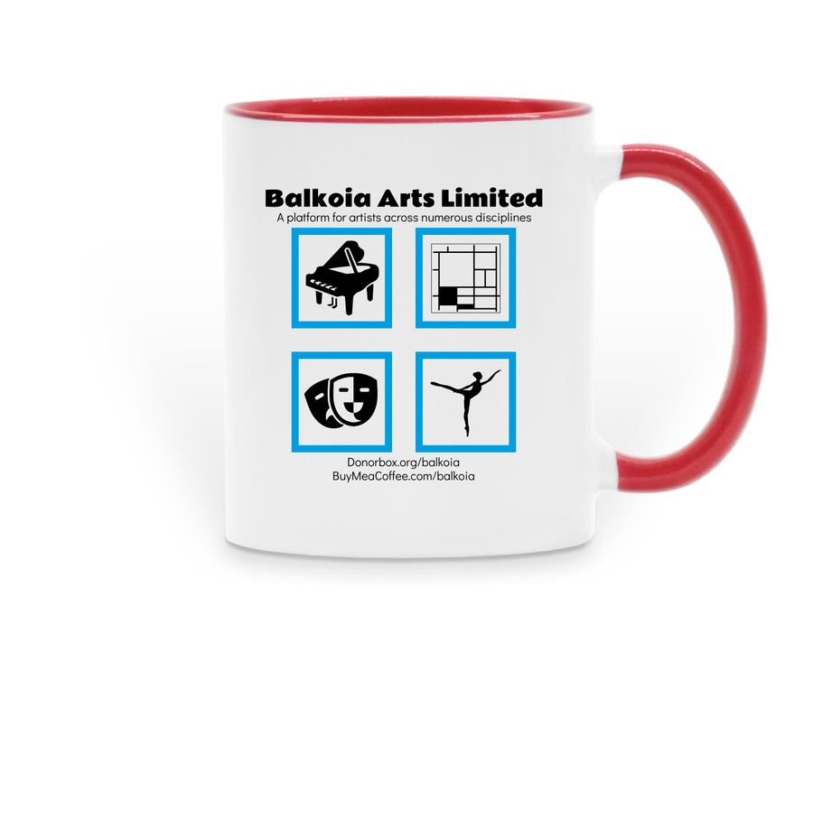 Balkoia Arts Limited - Coffee Mugs, a Red Two-Tone Ceramic Mug