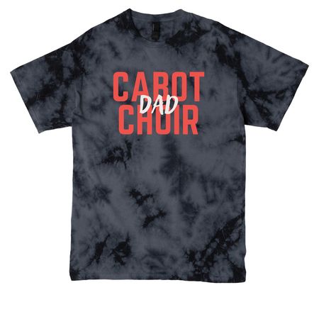 Cabot Choir Dad Tee, a Black Crystal Tie Dye Tee