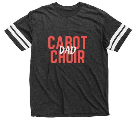Cabot Choir Dad Tee, a Vintage Smoke / White Football Jersey Tee