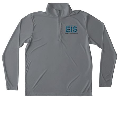 EIS 75th Anniversary Polo & Quarter Zip, a Grey Concrete Unisex Performance Quarter Zip Pullover