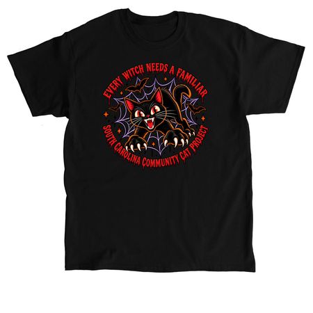 Witchy Kitty, a Black Classic Unisex Tee