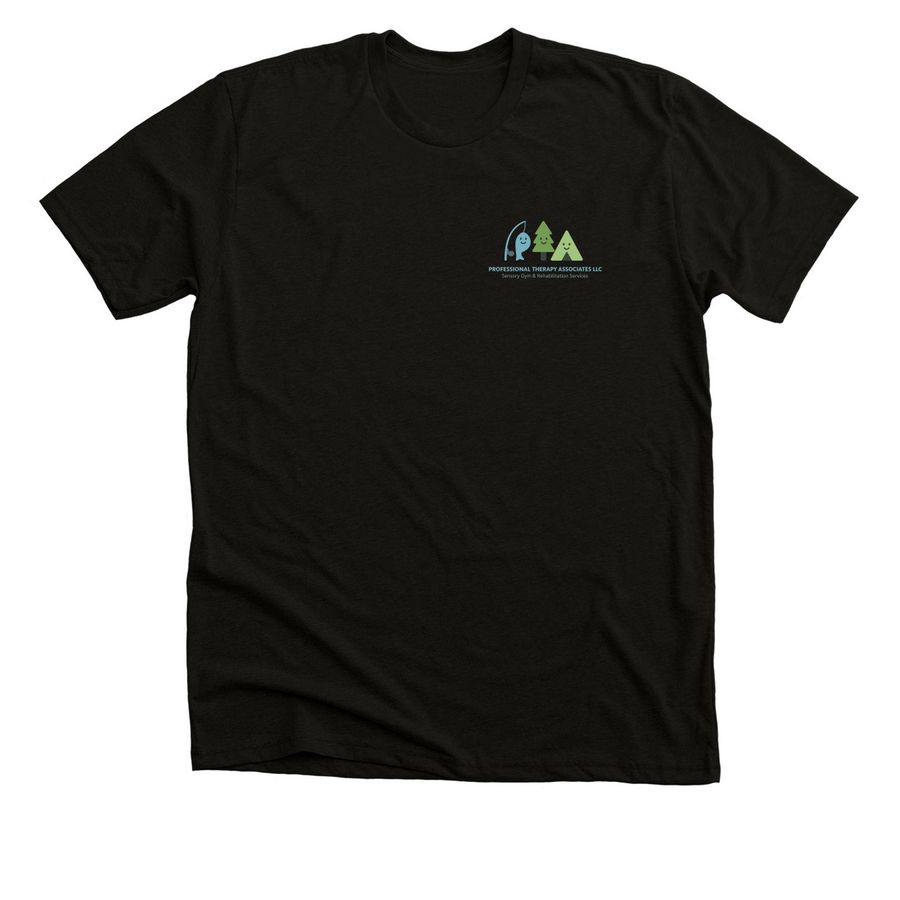 A camping we will go..., a Solid Black Blend Premium Unisex Tee