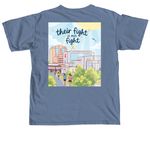 SJ - Walk/Run Shirt, a Blue Jean Comfort Colors Unisex Tee (back-view)