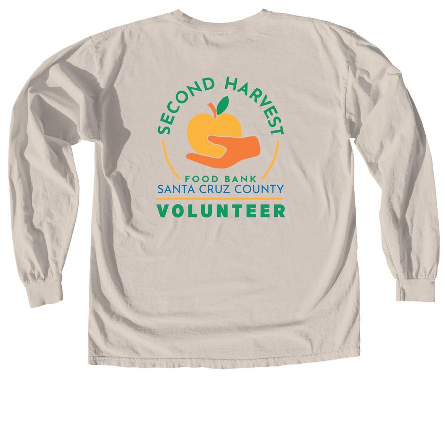 Second Harvest Volunteer Wear, a Ivory Comfort Colors Long Sleeve Tee