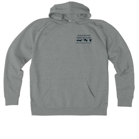 Front/Back BFF 30-Yr Anniversary Buffalo Gap, a Aluminum Grey Heather Allmade Organic CVC Pullover Hoodie