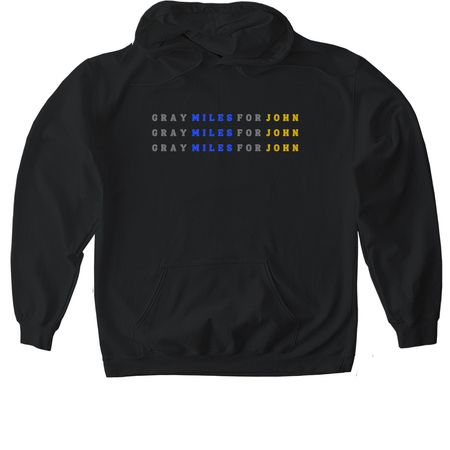GJM Plain Slogan, a Black Gildan Softstyle Pullover Hoodie