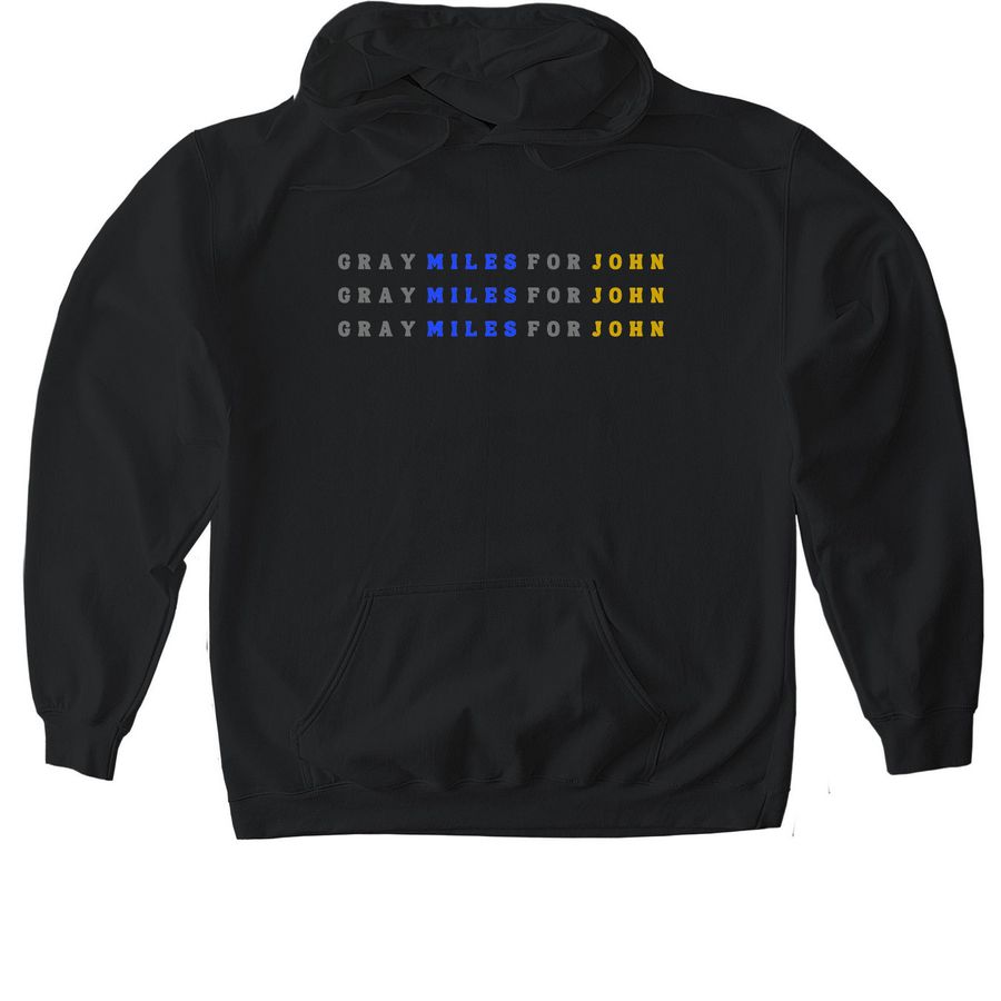 GJM Plain Slogan, a Black Gildan Softstyle Pullover Hoodie