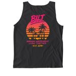BILT Retro Summer Tank, a Black Comfort Colors Tank Top (back-view)