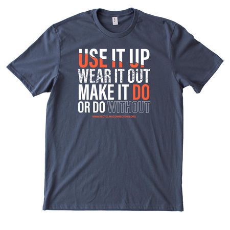 Use It Up, Wear It Out, a Night Sky Navy Allmade Heavyweight Recycled Cotton Tee