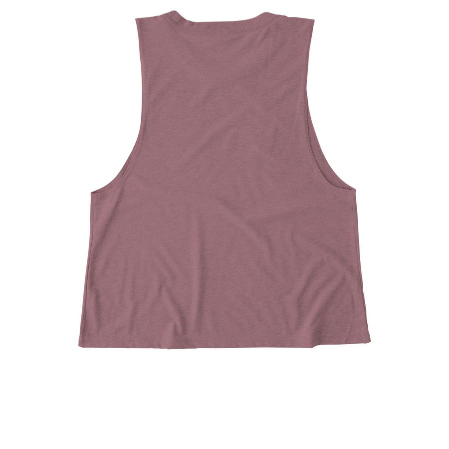 Grizzly Ranch, a Vintage Rose Allmade Eco Triblend Women?s Muscle Tank (back-view)