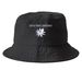 Limited Edition: White-Water Lily Hat, a Black Printed Bucket Hat