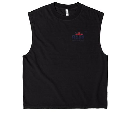 Will belay for chocolate, a True Black Heavyweight Garment Dye Muscle Tee