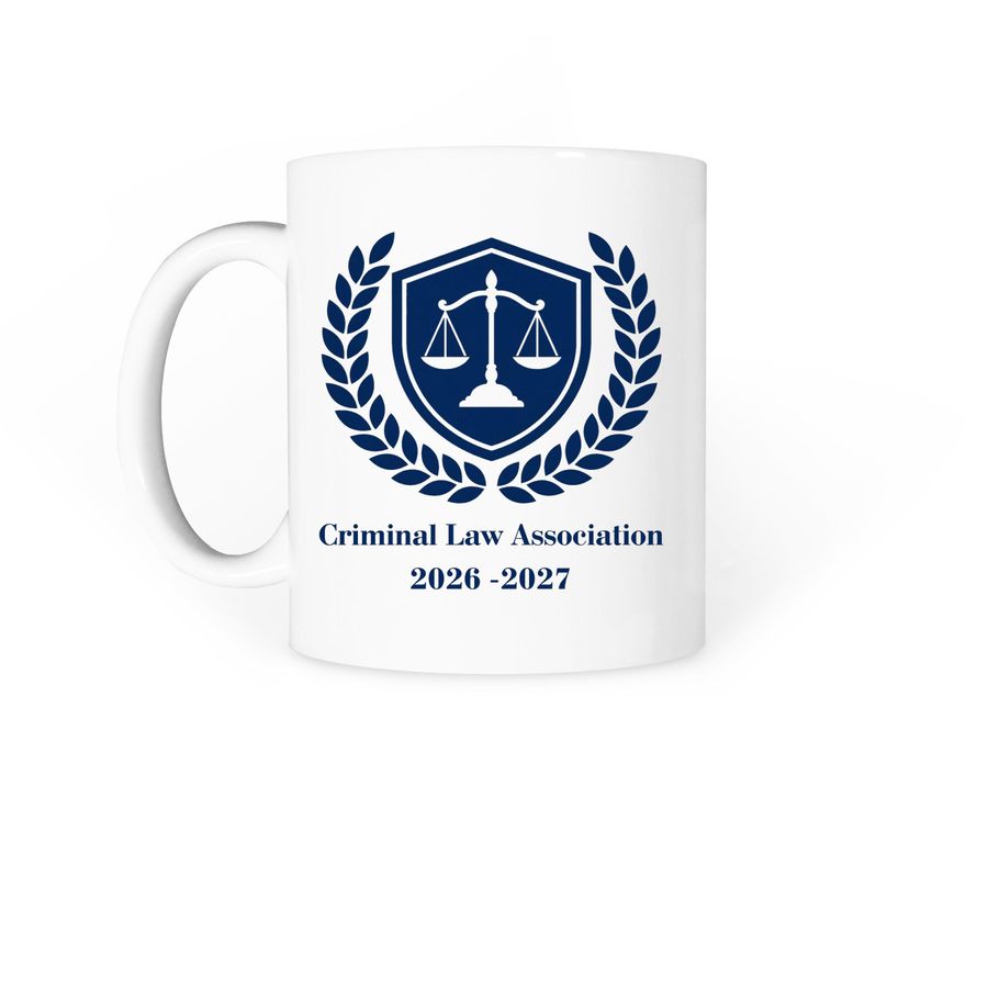 CLA Mug, a White Coffee Mug (back-view)
