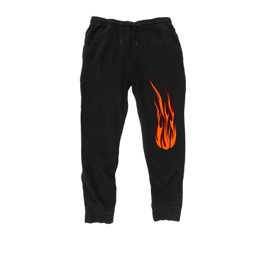 Part of the Halloween merch, a Black Midweight Fleece Joggers
