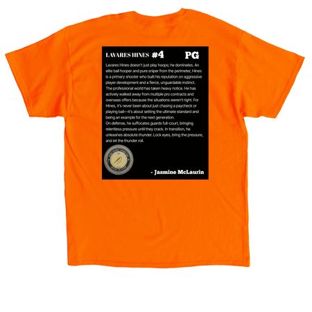 HAWTHORNE SIGNING SHIRTS&nbsp;, a Orange Classic Unisex Tee (back-view)