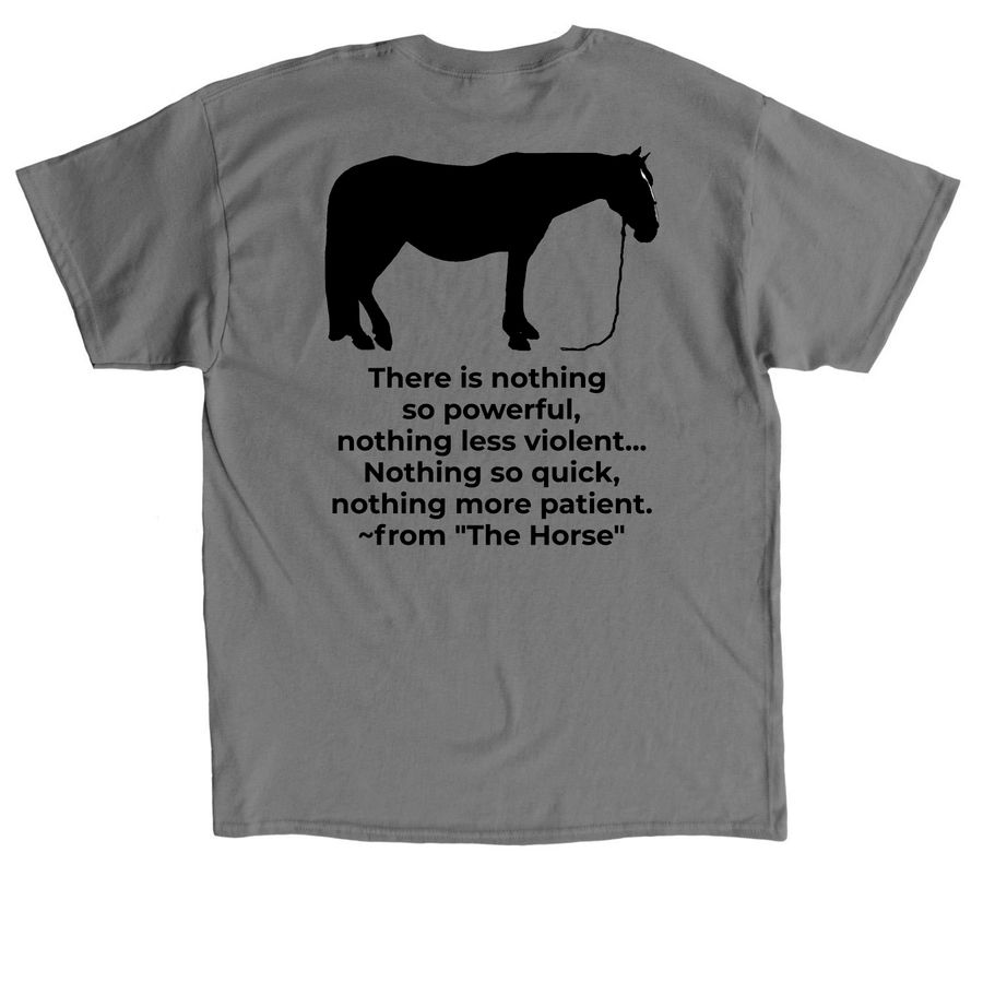 Herds of Hooves Beat the Heat T-Shirt Fundraiser!, a Charcoal Classic Unisex Tee (back-view)