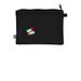 Balkoia Arts Limited - Black Zipper Pouch, a Black 9"x7" Hemp Blend Pouch (back-view)