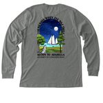 I Remember When She Was Trees, a Deep Heather Premium Long Sleeve Tee (back-view)