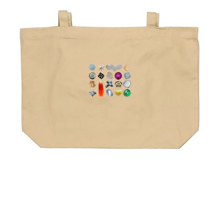 sc4ch found objects vol. 1 totes, a Oyster Large Organic Cotton Tote Bag