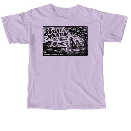 Brushy Mountain Peach & Heritage Festival, a Orchid Comfort Colors Unisex Tee