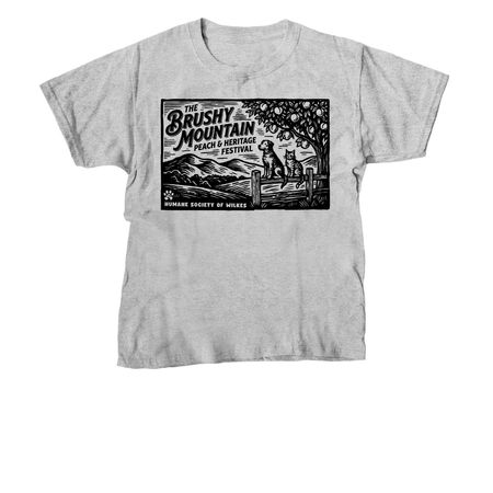 Brushy Mountain Peach & Heritage Festival, a Sport Grey Youth Unisex Tee