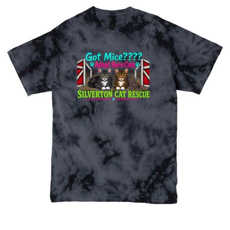 Rodent Patrol, a Black Crystal Tie Dye Tee