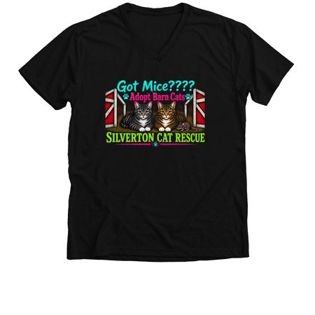 Rodent Patrol, a Solid Black Blend Premium V-Neck Tee