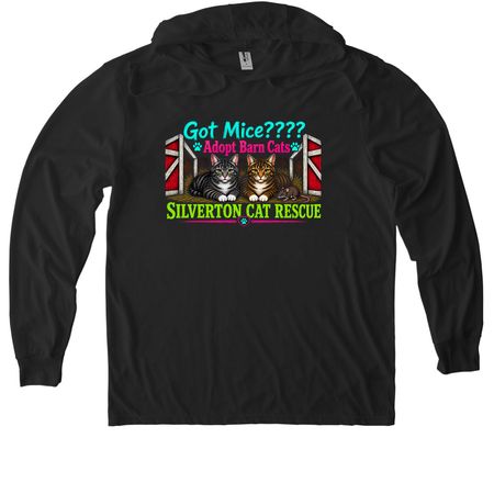 Rodent Patrol, a Space Black Allmade Eco Triblend Hoodie Tee