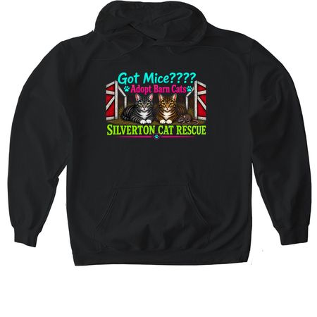 Rodent Patrol, a Black Gildan Softstyle Pullover Hoodie