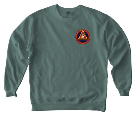 MCTSSA Shirts and Sweaters - Front & Back, a Blue Spruce Comfort Colors Crewneck Sweatshirt