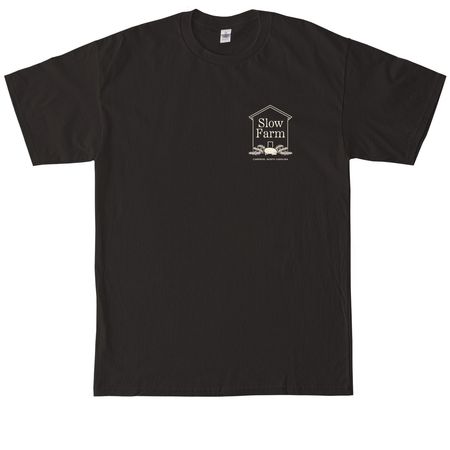 Slow, Wholehearted. (back graphic), a Black Tall Classic Unisex Tee