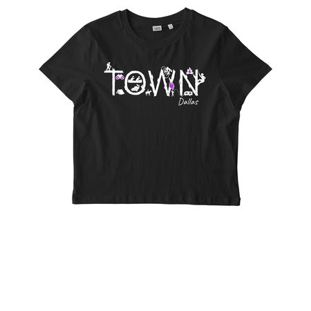 TOWN DALLAS WOMEN'S CUT TEES, a Black Stanley/Stella Women?s Stella Muser Tee